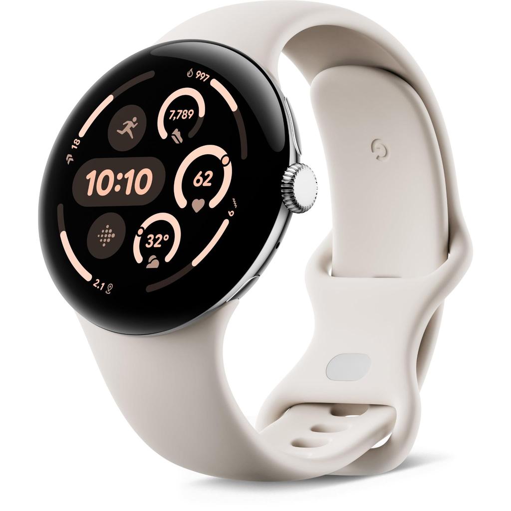 Google Pixel Watch 3 Bluetooth 41 mm - Silver Refurbished - Google refurbished available on Backmarket