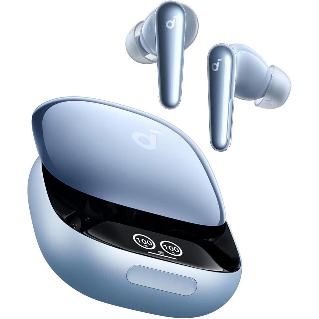 Soundcore Liberty 4 Pro Earbud Noise-Cancelling Bluetooth Earphones - Blue Reconditionné - Anker Soundcore refurbished available on Backmarket