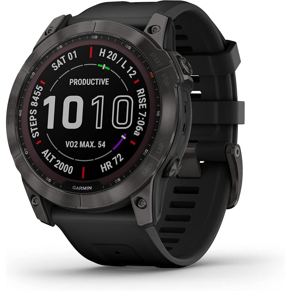 Garmin Fenix 7X Sapphire Solar Bluetooth 51 mm - Gray Refurbished - Garmin refurbished available on Backmarket