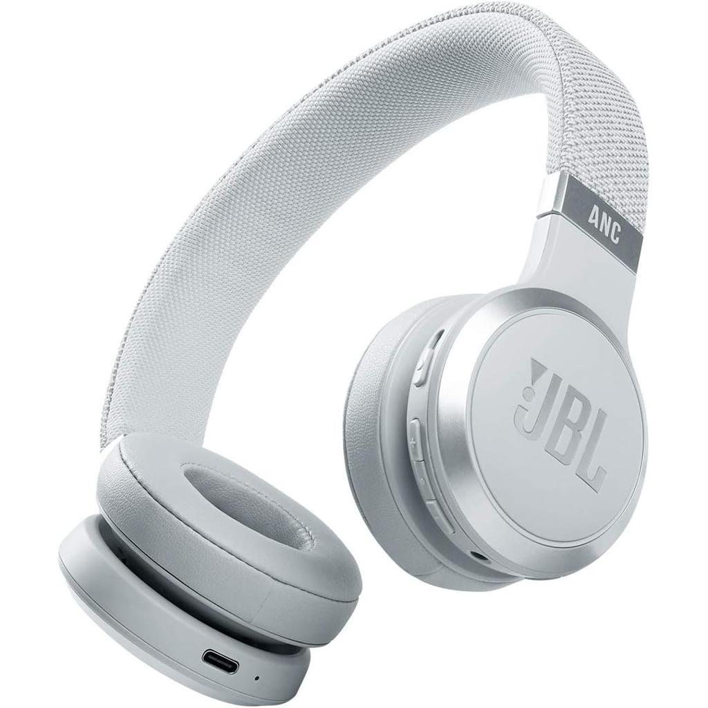 Jbl Live 460NC Noise cancelling Headphone Bluetooth with microphone - White Refurbished - JBL refurbished available on Backmarket