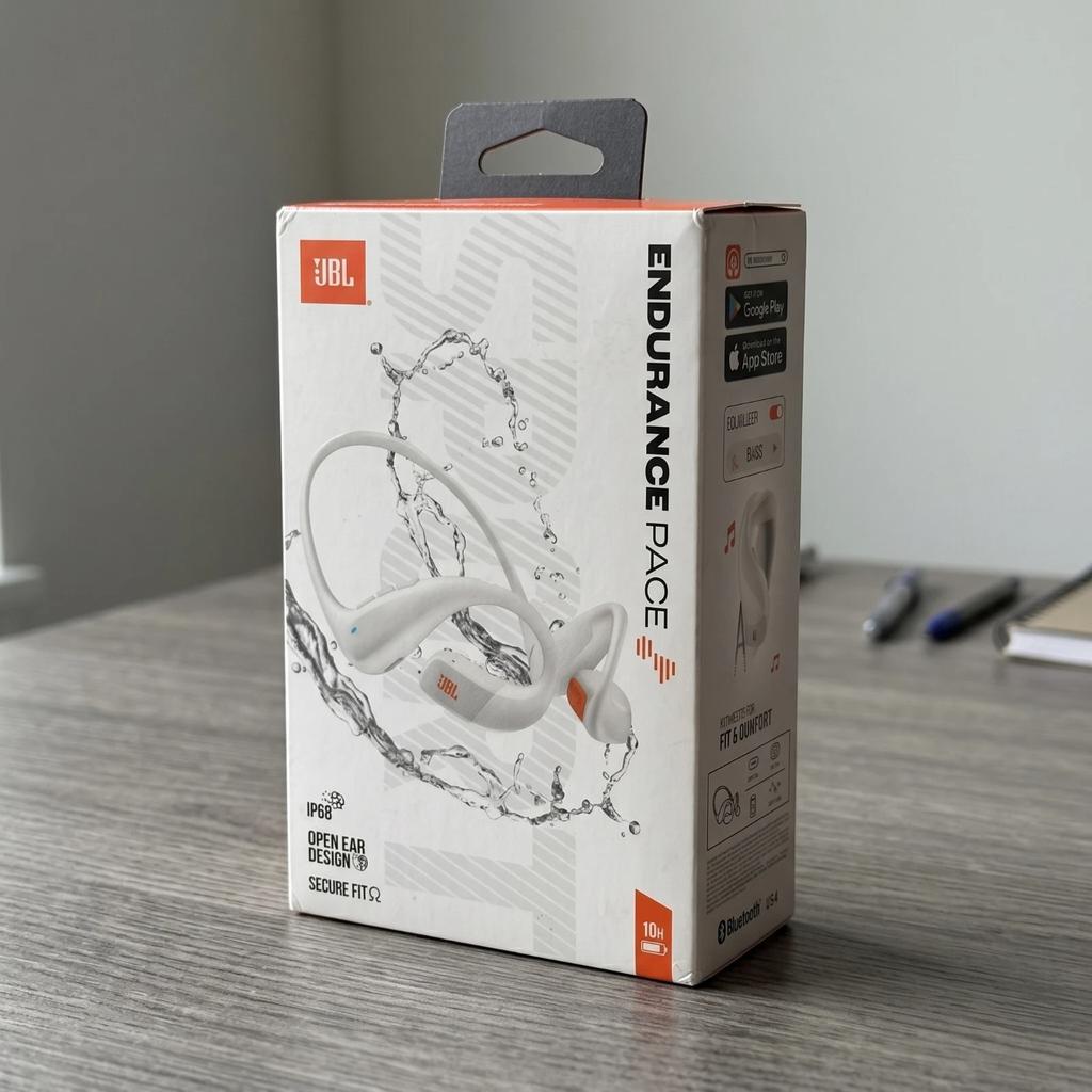 JBL Endurance Pace Noise-Cancelling Bluetooth Earphones - White Refurbished - JBL refurbished available on Backmarket