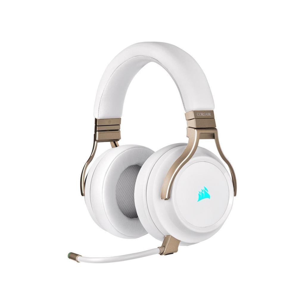 Corsair Virtuoso RGB Noise cancelling Gaming Headphone with microphone - White Reconditionné - Corsair refurbished available on Backmarket