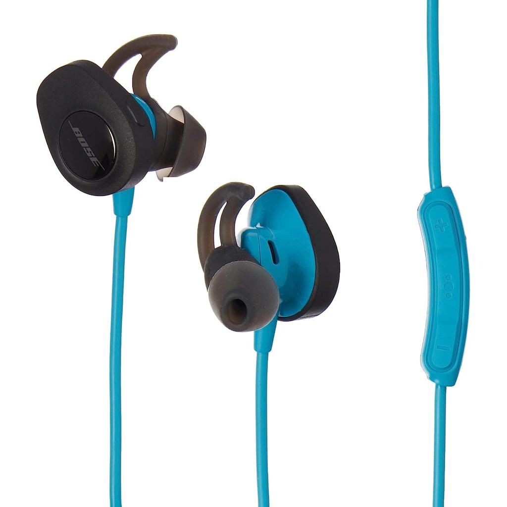 Bose SoundSport Wireless Earbud Noise-Cancelling Bluetooth Earphones - Blue Refurbished - Bose refurbished available on Backmarket