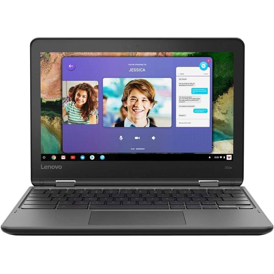 Lenovo 300E ChromeBook Celeron N4120 1.1 GHz 64 GB SSD - 4 GB Refurbished - Lenovo refurbished available on Backmarket