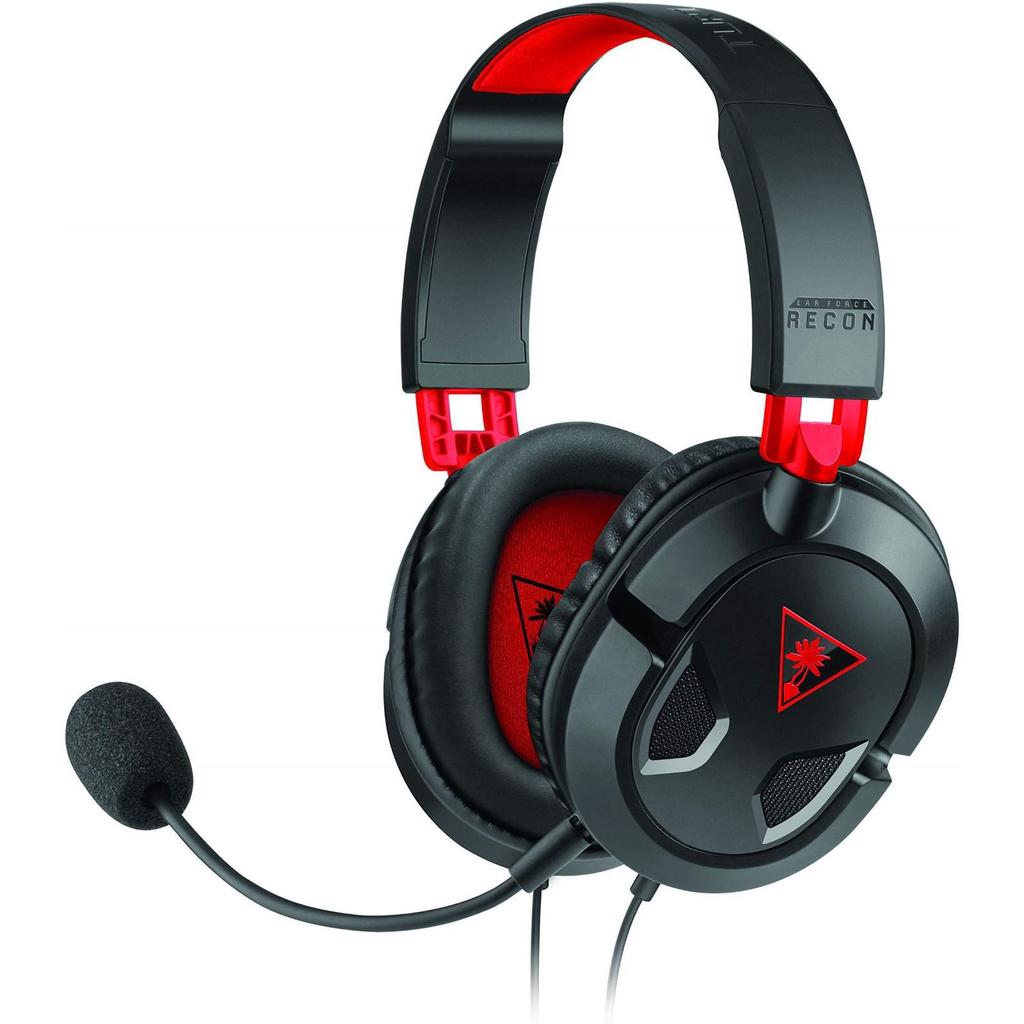 Turtle Beach Force Recon 50 Gaming Headphone with microphone - Black / Red Reconditionné - Turtle Beach refurbished available on Backmarket