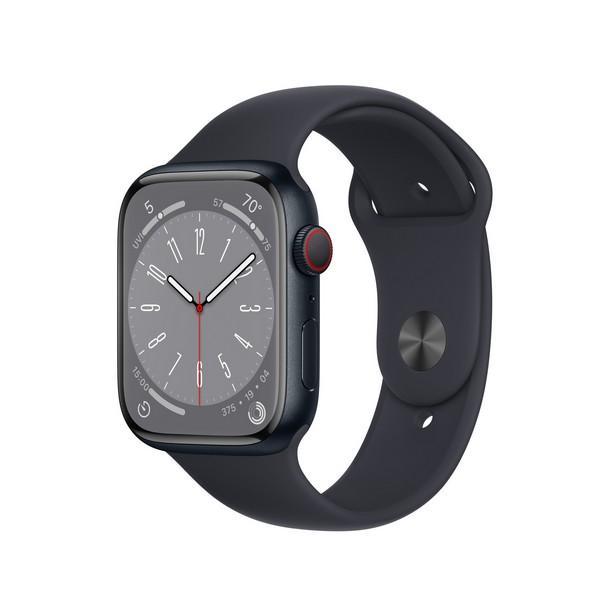 Apple Watch Series 8 (2022) GPS 41 mm - Aluminium Midnight - Sport band Black Refurbished - Apple refurbished available on Backmarket