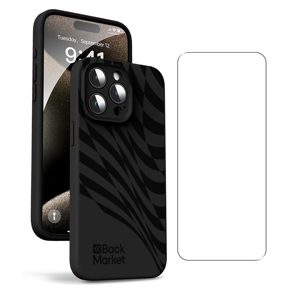 Back Market Case iPhone 16 Pro Max and protective screen - 100% Biodegradable - Black Wave Refurbished - Back Market refurbished available on Backmarket