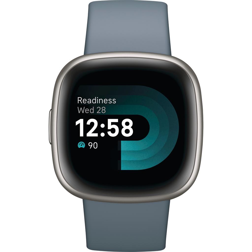 Fitbit Smart Watch Versa 4 HR GPS - Silver Reconditionné - Fitbit refurbished available on Backmarket