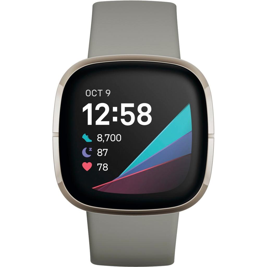Fitbit Smart Watch Sense HR - Silver Reconditionné - Fitbit refurbished available on Backmarket