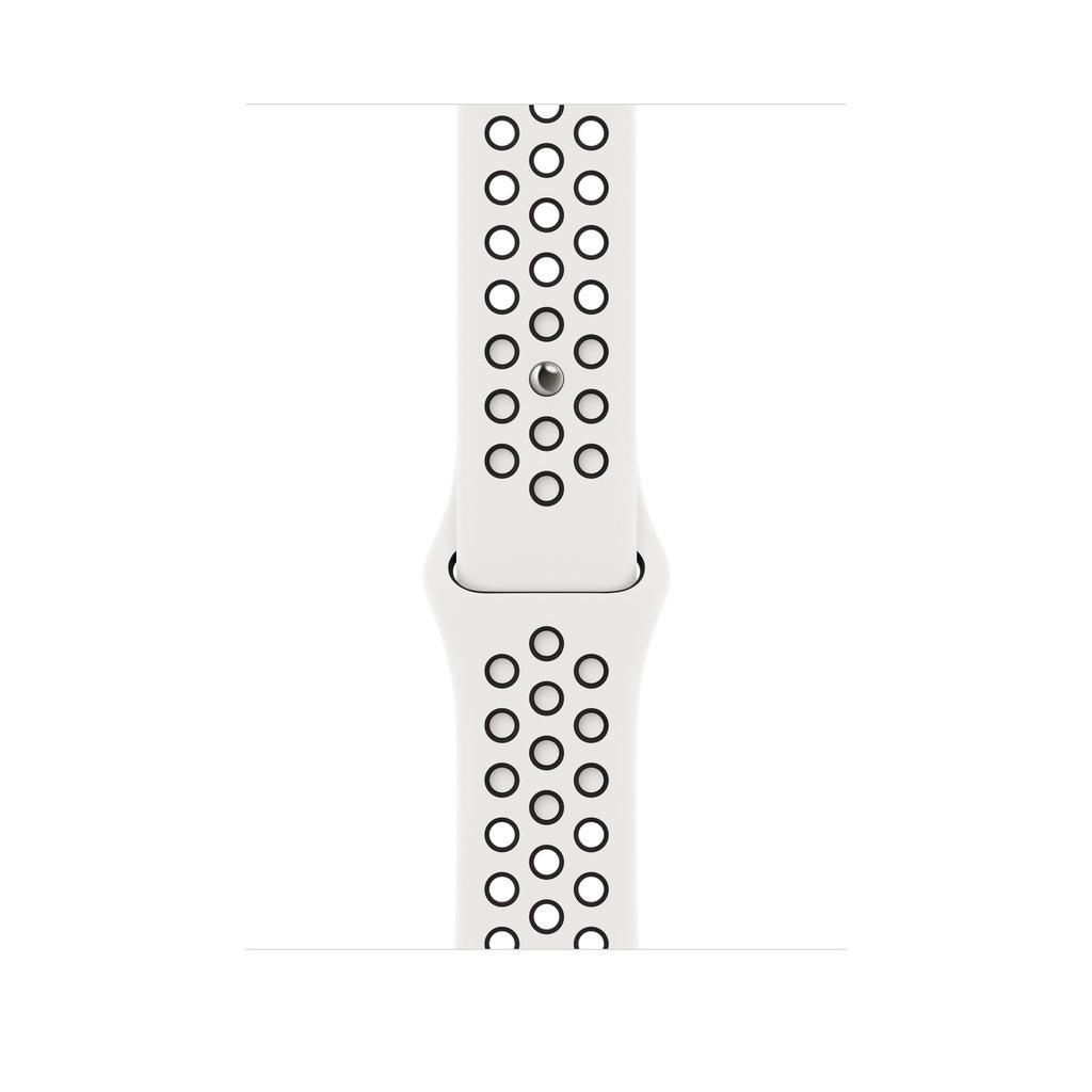 Buy Apple Watch Nike Sport Band 45mm - Summit White/Black Reconditionné - $28.00 Apple Watch Nike Sport Band 45mm - Summit White/Black Reconditionné - Apple refurbished available on Backmarket