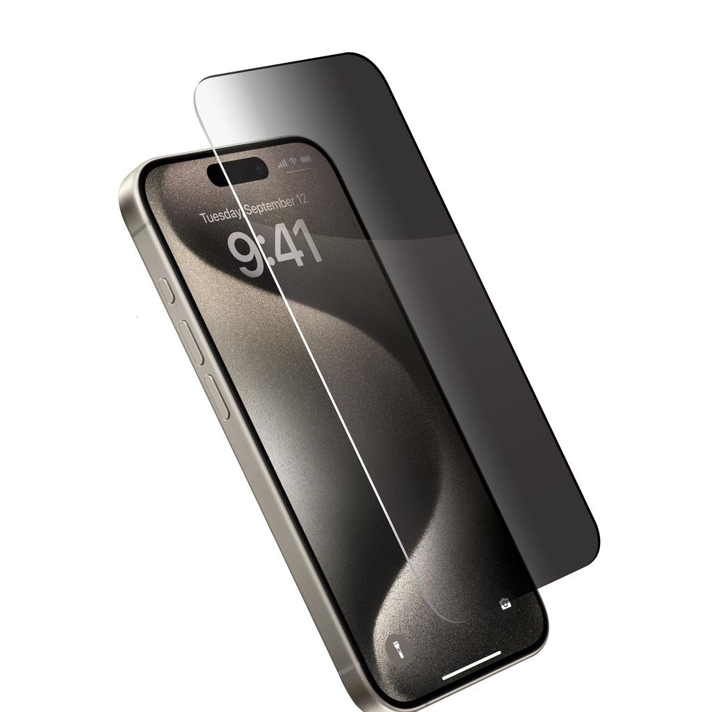 Privacy Tempered Glass Screen Protector for iPhone16 Plus/15 Plus/15 Pro Max Refurbished - N/A (ou "xBase" si vous considérez que c refurbished available on Backmarket