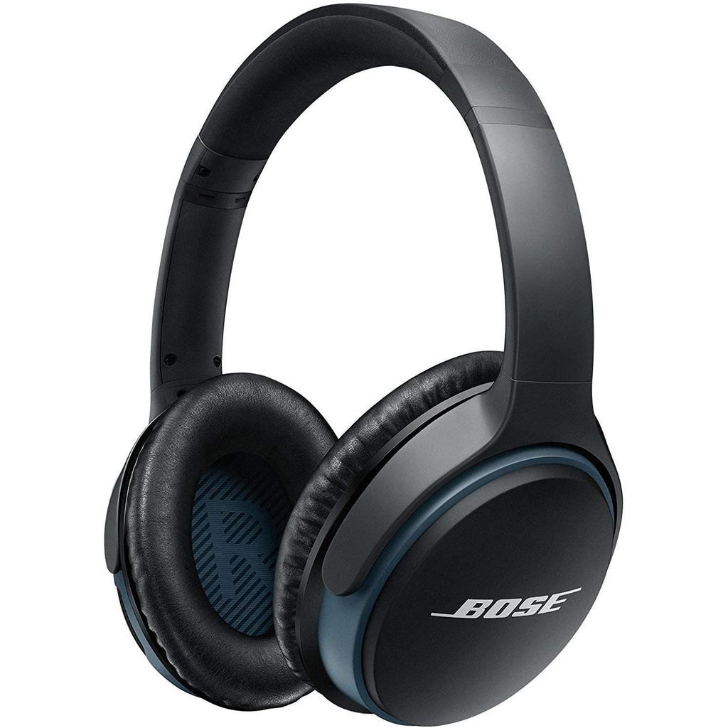 Bose SoundLink Wireless Around-Ear Headphones II Noise cancelling Headphone Bluetooth with microphone - Black/Blue Refurbished - Bose refurbished available on Backmarket
