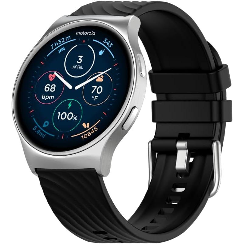 Motorola Smart Watch Moto M120 HR GPS - Silver Reconditionné - Motorola refurbished available on Backmarket