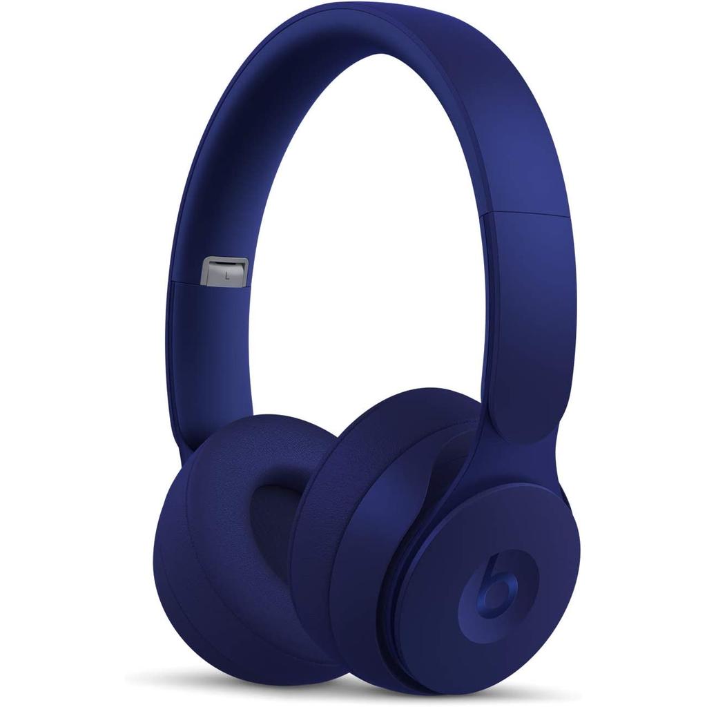 Beats By Dr. Dre Solo Pro Matte Collection Noise cancelling Headphone Bluetooth with microphone - Blue Refurbished - Beats by Dr. Dre refurbished available on Backmarket