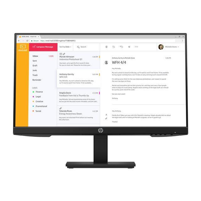 Hp 24-inch Monitor 1920 x 1080 LCD (P24h G4) Reconditionné - Hewlett-Packard (ou HP en abrégé) refurbished available on Backmarket