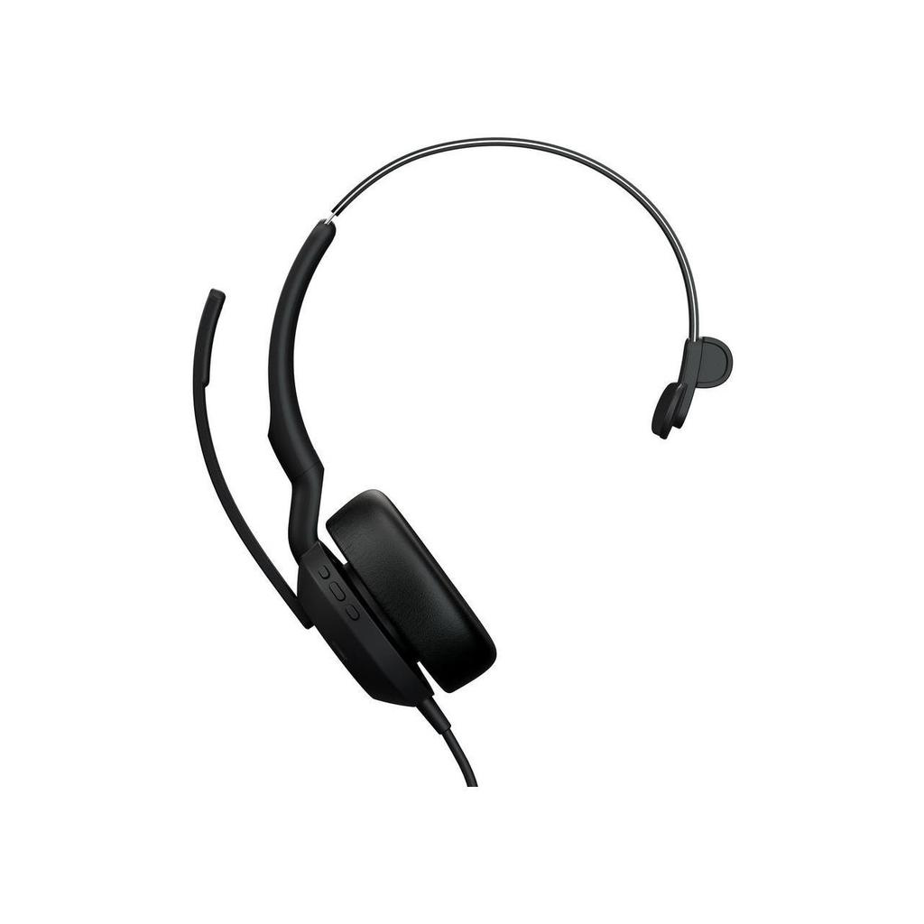 Jabra Evolve 2 50 Noise cancelling Headphone with microphone - Black Refurbished - Jabra refurbished available on Backmarket
