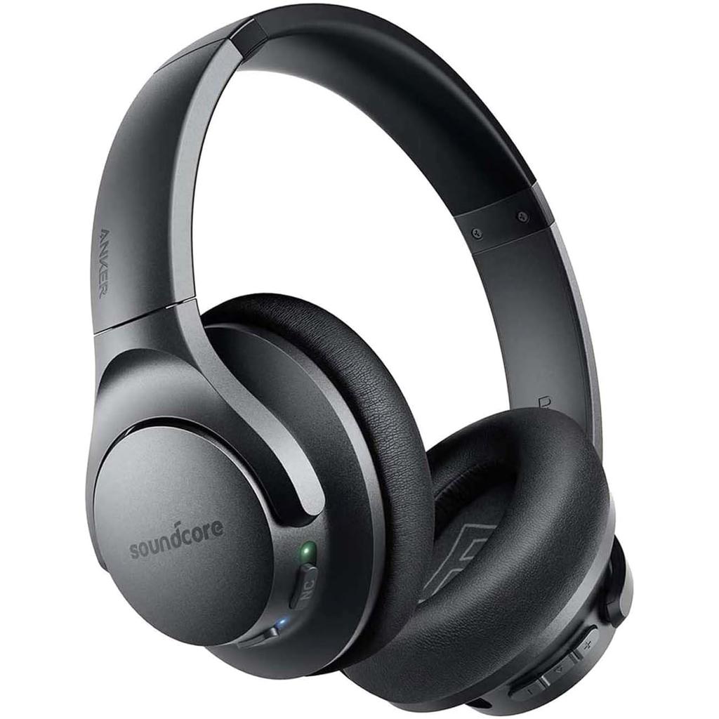 Soundcore By Anker Life Q20 Noise cancelling Headphone Bluetooth with microphone - Black Refurbished - Soundcore by Anker refurbished available on Backmarket