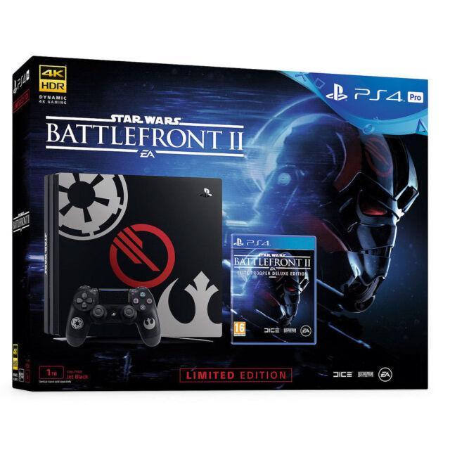 PlayStation 4 Pro 1000GB - Black - Limited edition Star Wars: Battlefront II Reconditionné - Sony refurbished available on Backmarket