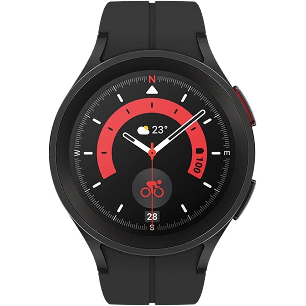 Samsung Galaxy Watch5 Pro Bluetooth + Cellular 45 mm - Black Reconditionné - Samsung refurbished available on Backmarket