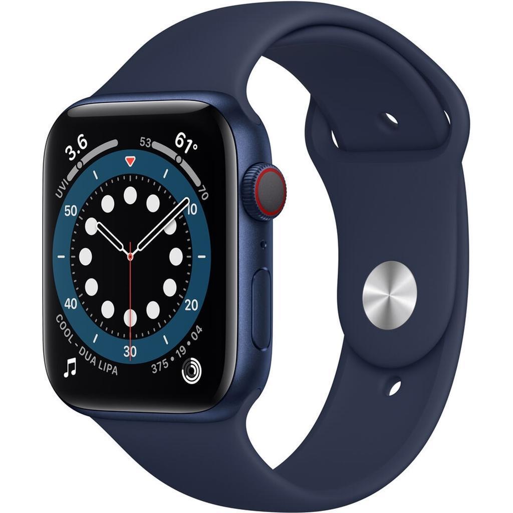 Apple Watch Series 6 (2020) GPS + Cellular 44 mm - Aluminium Blue - Sport band Blue Refurbished - Apple refurbished available on Backmarket