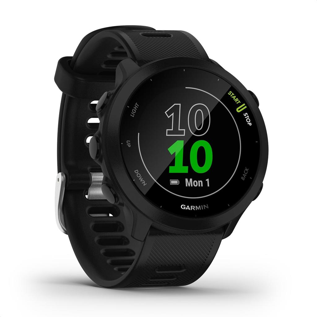 Garmin Smart Watch Forerunner 55 HR GPS - Black Reconditionné - Garmin refurbished available on Backmarket