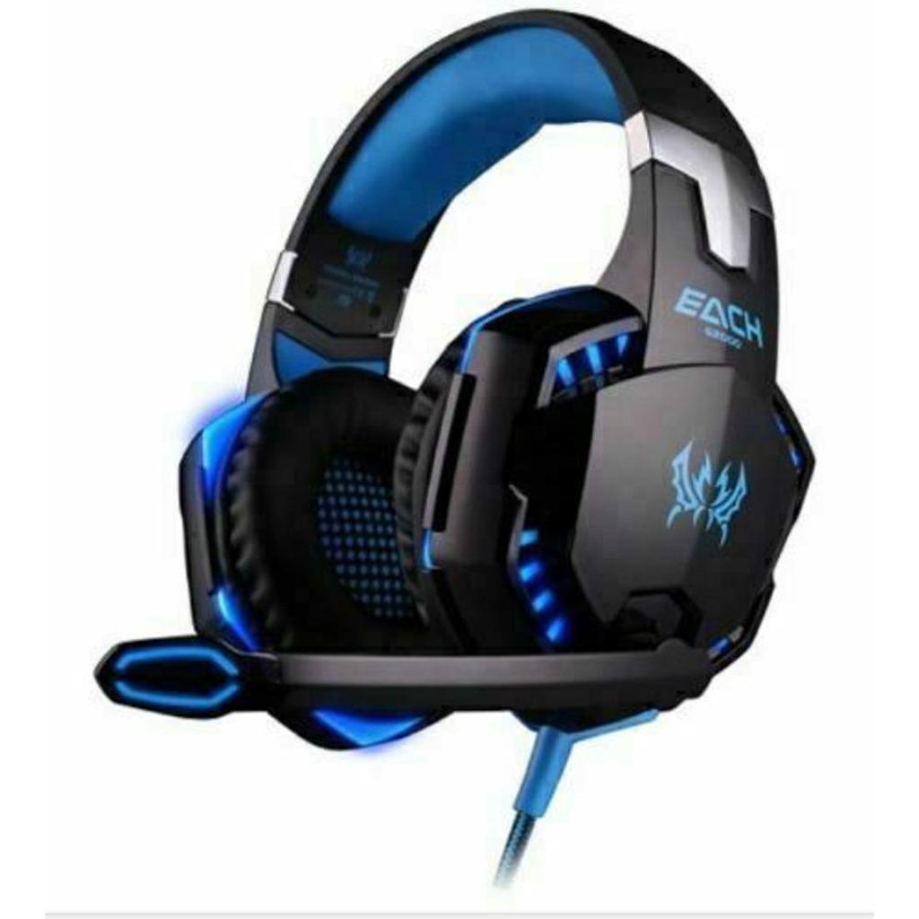 Kotion Each G2000 Noise cancelling Gaming Headphone with microphone - Black / Blue Reconditionné - N/A refurbished available on Backmarket