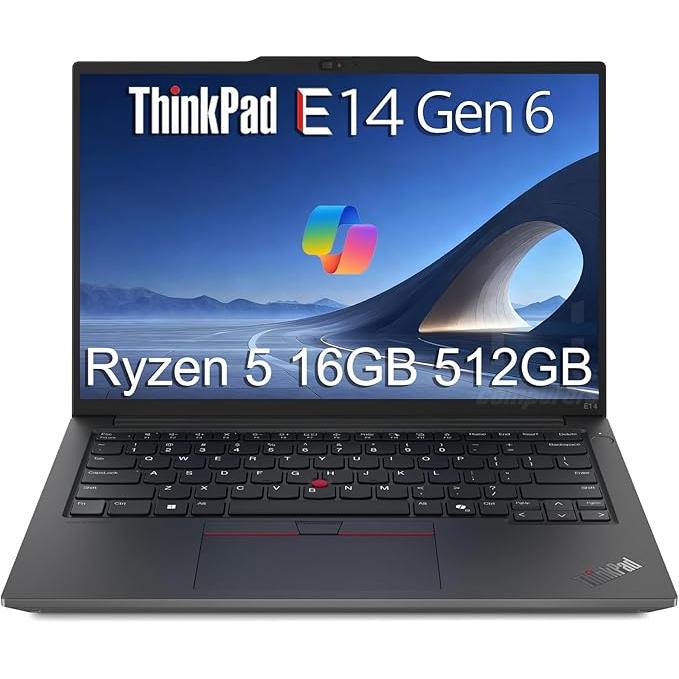 Lenovo ThinkPad E14 G6 14-inch (2023) - Ryzen 5 - 7000 Series (U) - 16 GB - SSD 512 GB Reconditionné - Lenovo refurbished available on Backmarket