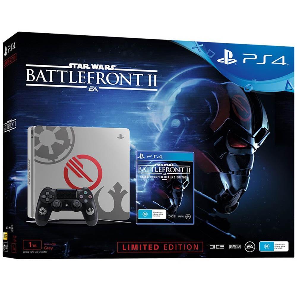 PlayStation 4 Pro 1000GB - White - Limited edition Star Wars: Battlefront II + Star Wars: Battlefront II Refurbished - Sony refurbished available on Backmarket