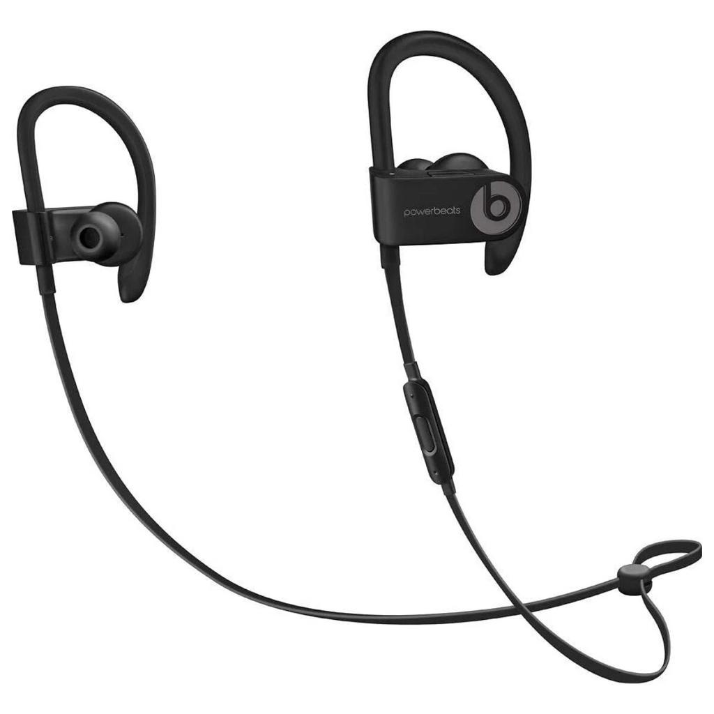 Dre Powerbeats 3 Headphone Bluetooth with microphone - Black Refurbished - Beats by Dre refurbished available on Backmarket