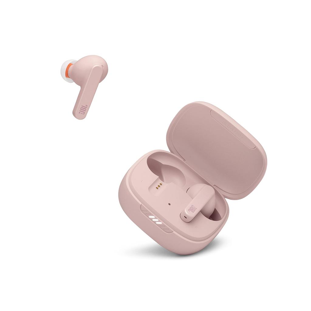 JBL Live Pro+ Earbud Noise-Cancelling Bluetooth Earphones - Pink Refurbished - JBL refurbished available on Backmarket