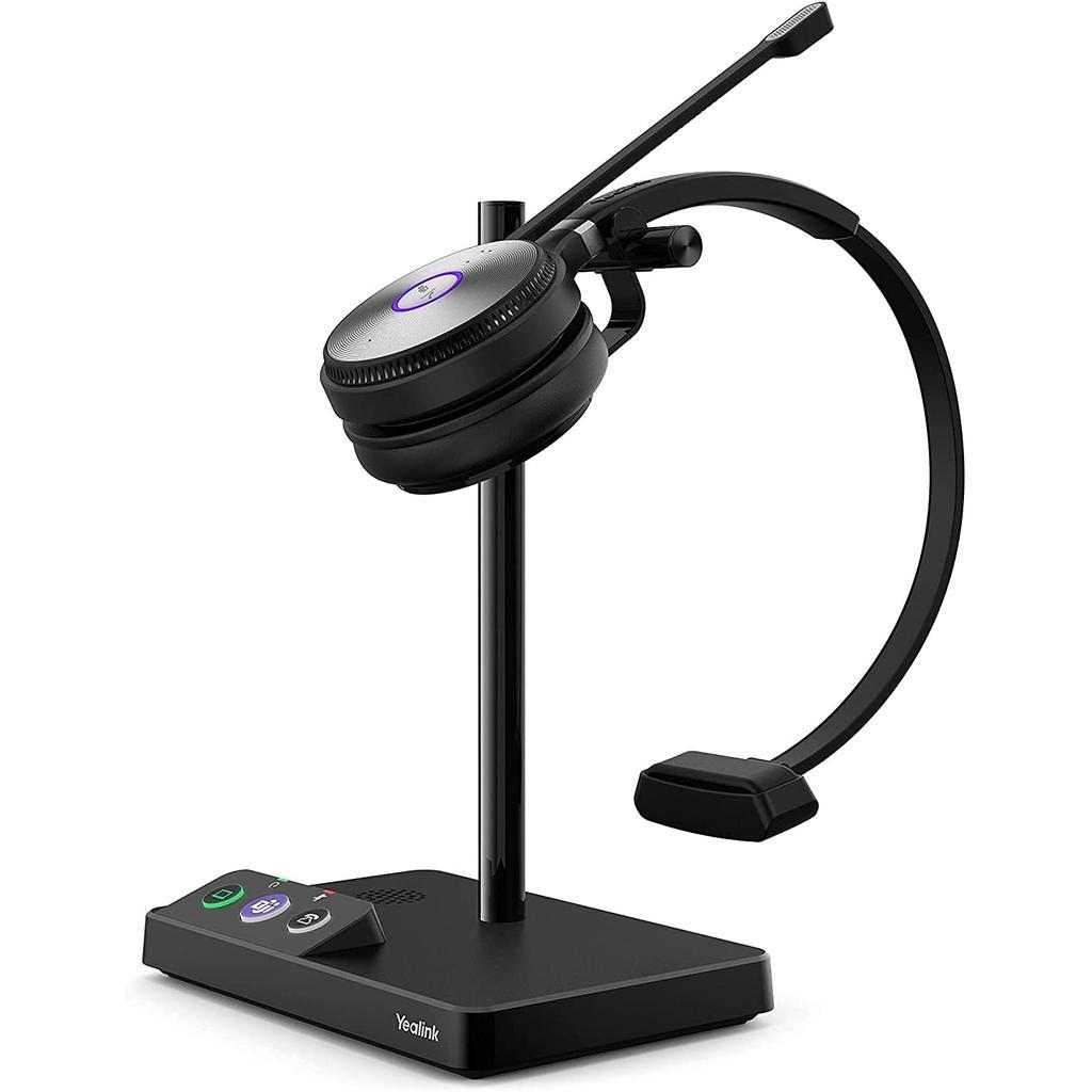 Yealink WH62 Mono Headphone with microphone - Black Reconditionné - Yealink refurbished available on Backmarket