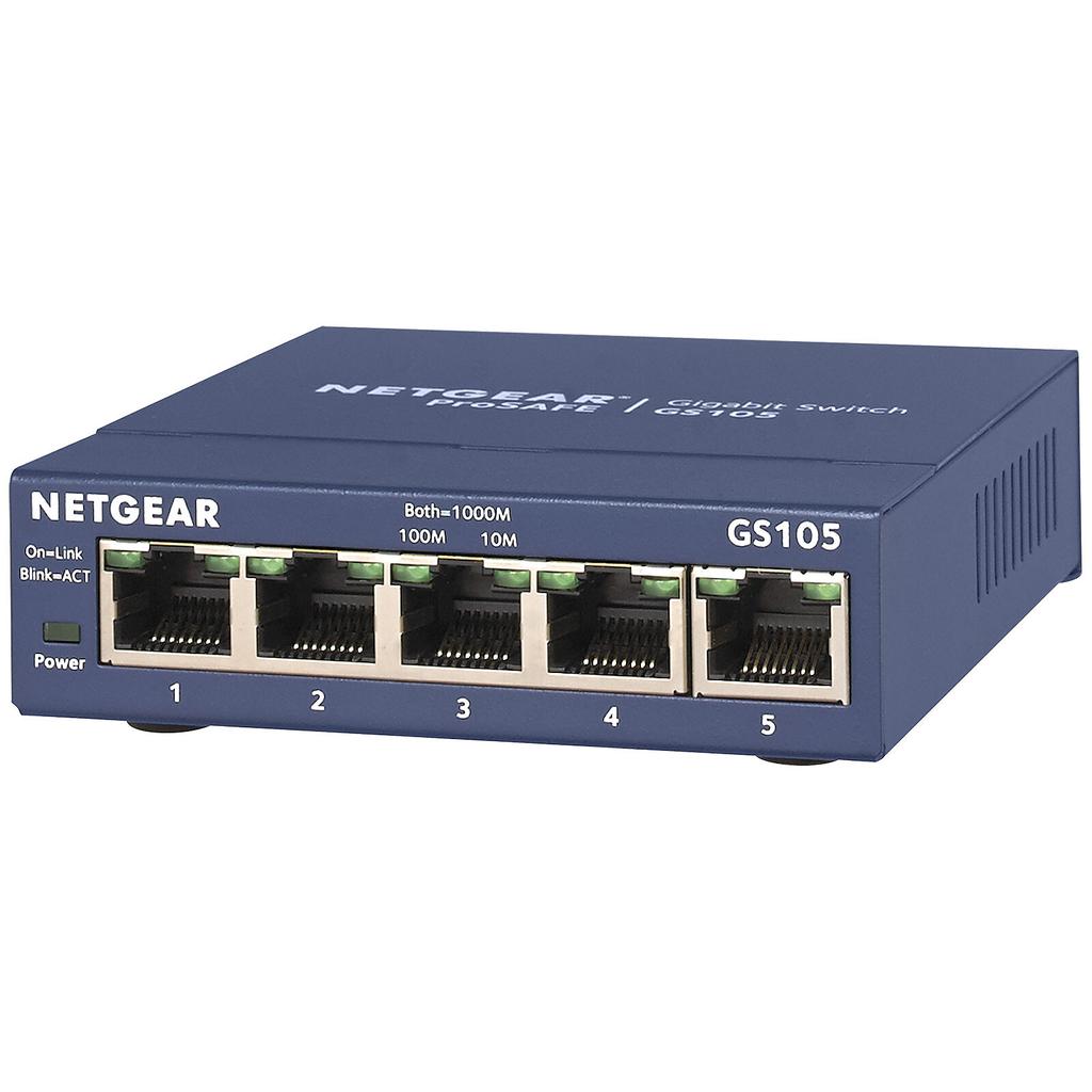 Netgear GS105 hubs & switches Refurbished - Netgear refurbished available on Backmarket