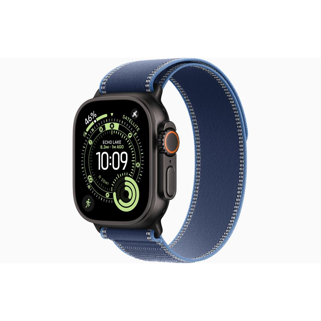 Apple Watch Ultra 3 (2025) GPS + Cellular 49 mm - Titanium Black - Trail loop Blue Reconditionné - Apple refurbished available on Backmarket