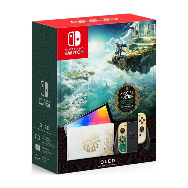 Switch OLED 64GB - Black - Limited edition Legend Of Zelda Tears of the Kingdom Refurbished - Nintendo refurbished available on Backmarket