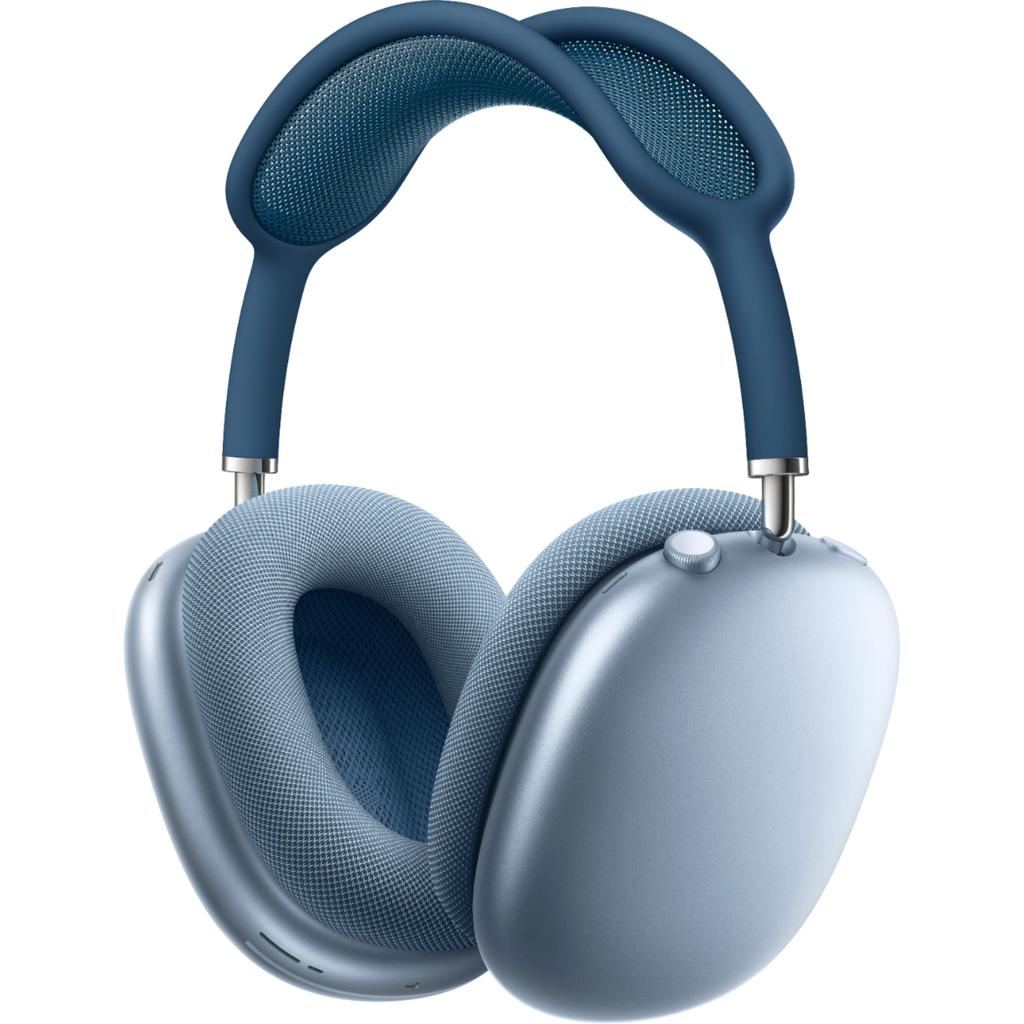 AirPods Max Noise cancelling Headphone Bluetooth with microphone - Sky Blue Refurbished - View 2 - Apple