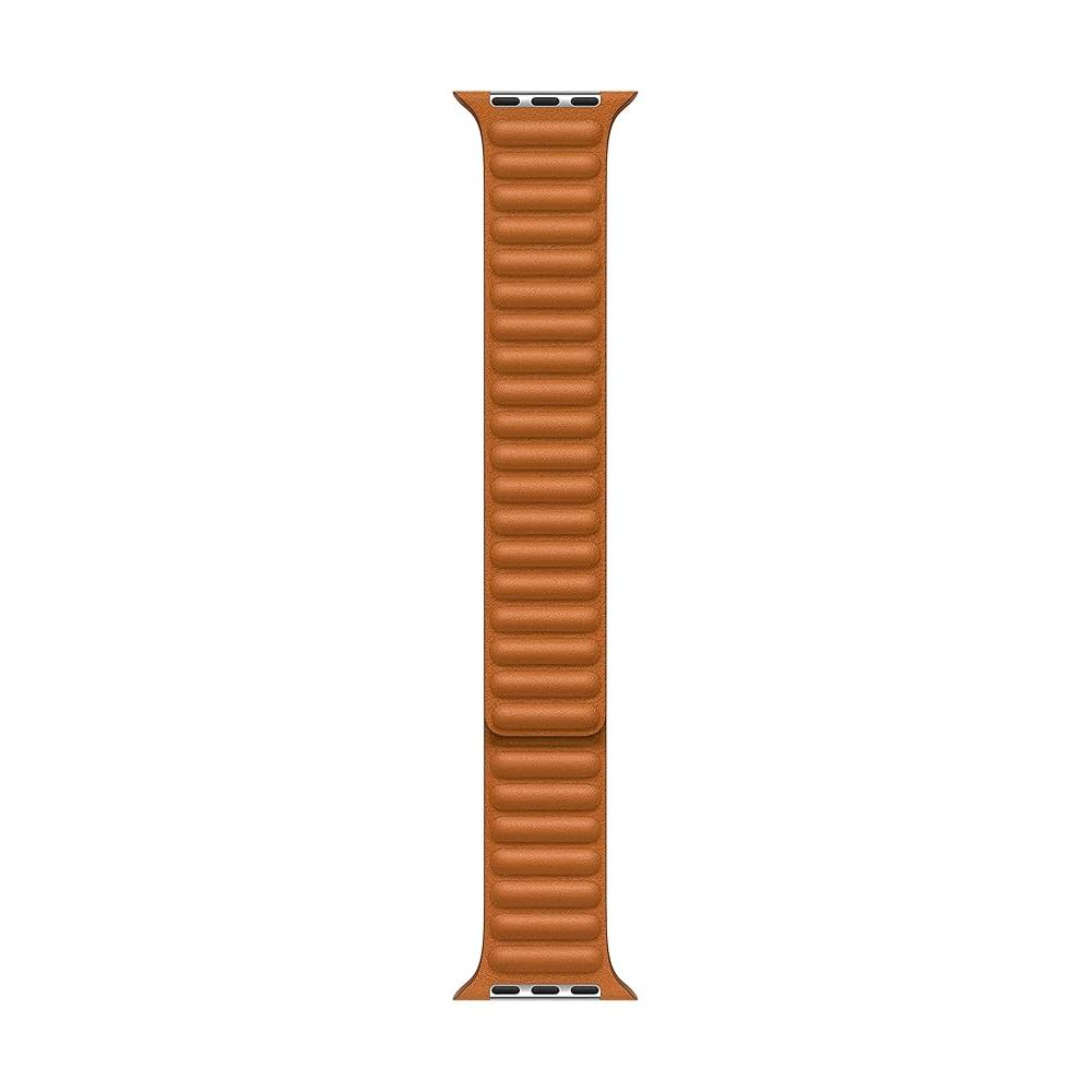 Buy Apple Watch Band Leather Link 45mm - Golden Brown - S/M Refurbished - $999.00 Apple Watch Band Leather Link 45mm - Golden Brown - S/M Refurbished - Apple refurbished available on Backmarket