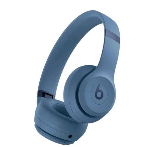 Beats Solo 4 Headphone Bluetooth with microphone - Blue Refurbished - Beats by Dre refurbished available on Backmarket