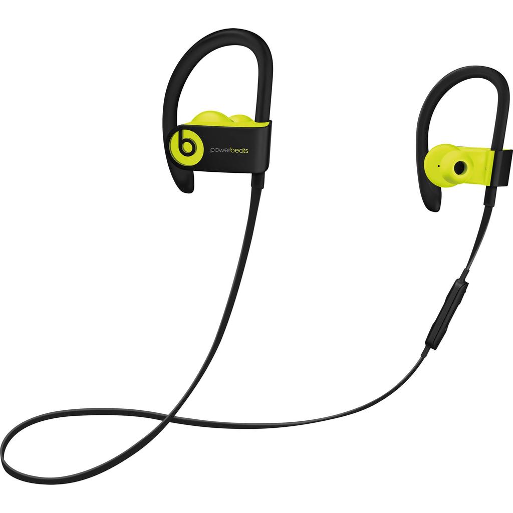 Beats By Dr. Dre Powerbeats3 Earphones - Shock Yellow Refurbished - Beats by Dr. Dre refurbished available on Backmarket