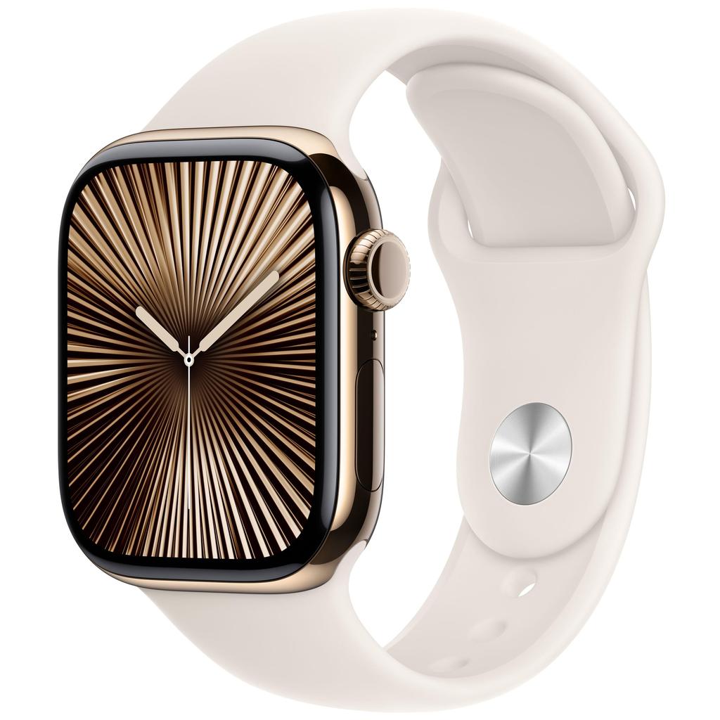 Apple Watch Series 10 (2024) GPS + Cellular 46 mm - Titanium Gold Refurbished - Apple refurbished available on Backmarket