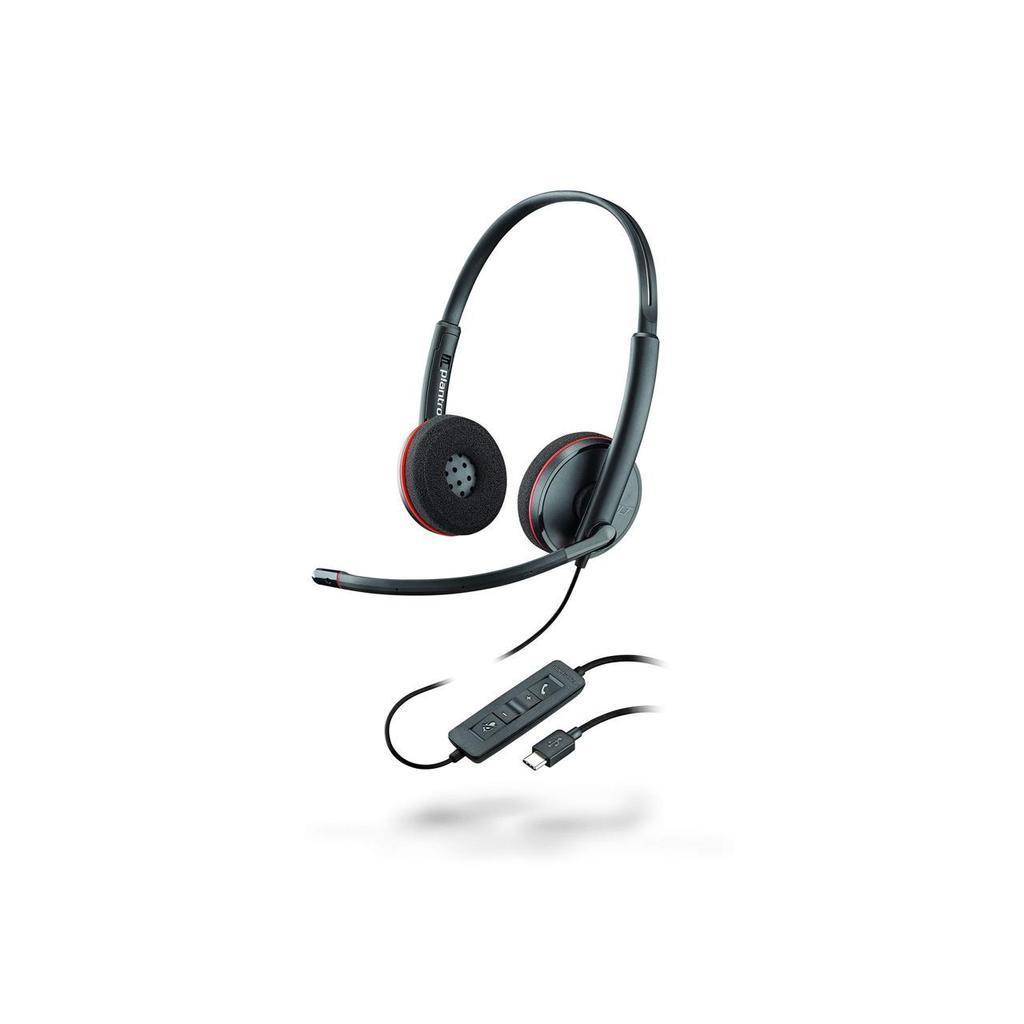 Plantronics Blackwire C3220 Headphone with microphone - Black Reconditionné - Plantronics refurbished available on Backmarket