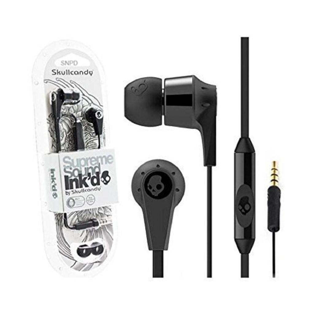 Skullcandy S2IKDY-003 Earbud Earphones - Black Refurbished - Skullcandy refurbished available on Backmarket