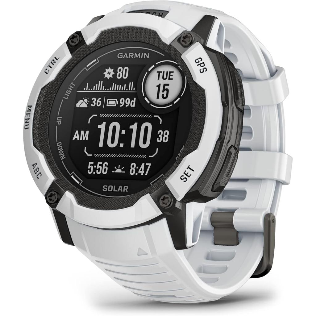 Garmin Instinct 2X Solar Bluetooth 45 mm - White Reconditionné - Garmin refurbished available on Backmarket