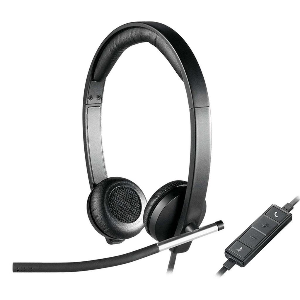 Logitech H650e Noise cancelling Headphone Bluetooth with microphone - Black Reconditionné - Logitech refurbished available on Backmarket