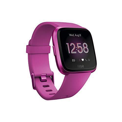 Fitbit Smart Watch Versa Lite Edition HR GPS - Mulberry Aluminum Reconditionné - Fitbit refurbished available on Backmarket