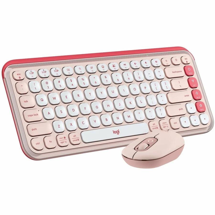 Logitech Keyboard QWERTY Wireless Backlit Keyboard Pop Icon Combo Refurbished - Logitech refurbished available on Backmarket