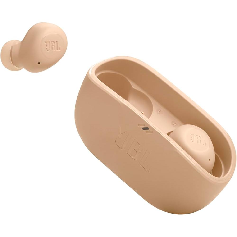 JBL Vibe Buds Earbud Noise-Cancelling Bluetooth Earphones - Beige Refurbished - JBL refurbished available on Backmarket