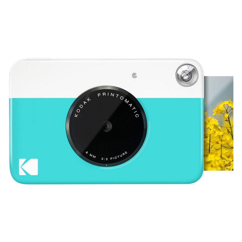 Kodak Printomatic Instant Print Camera - Prints on Zink 2x3"" Photo Paper - Blue Refurbished - Kodak refurbished available on Backmarket