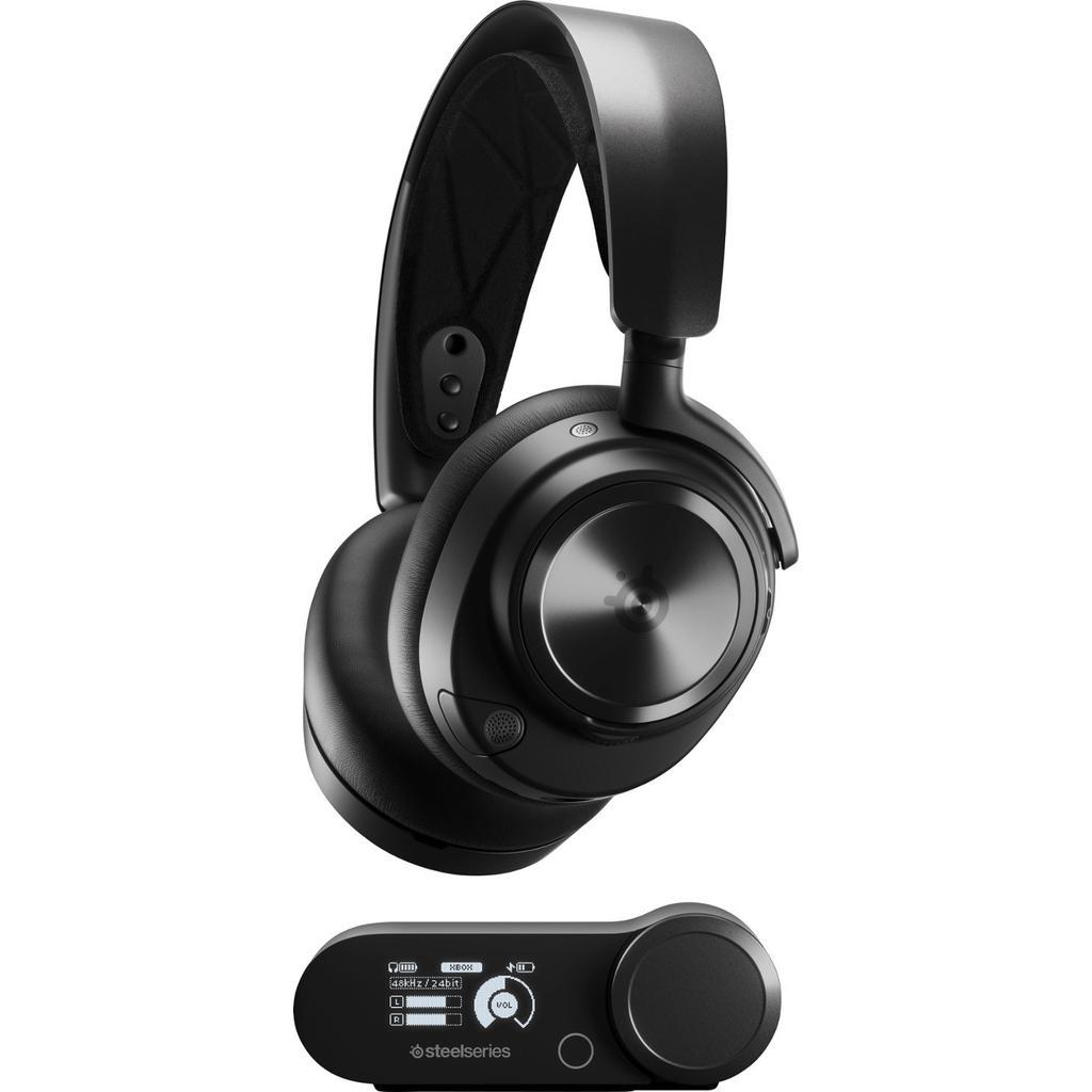 Steelseries Arctis Nova Pro Wireless Noise cancelling Gaming Headphone Bluetooth with microphone - Black Refurbished - SteelSeries refurbished available on Backmarket