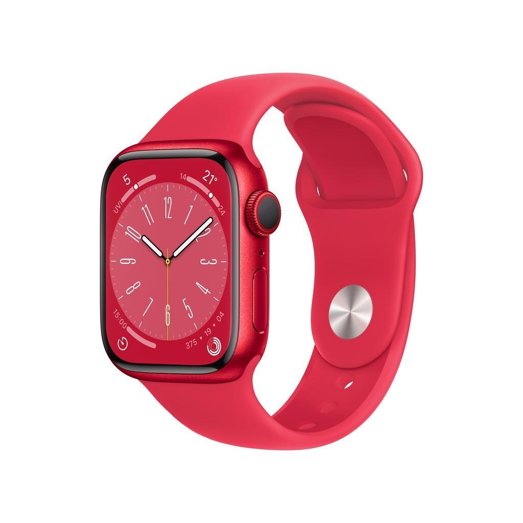 Apple Watch Series 8 (2022) GPS + Cellular 41 mm - Aluminium Red - Sport band Red Refurbished - Apple refurbished available on Backmarket