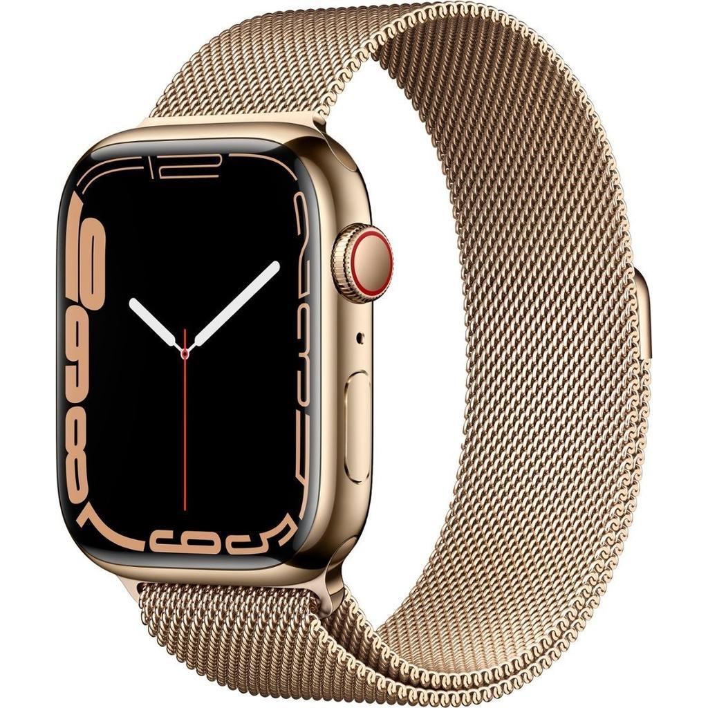 Buy Apple Watch Series 7 (2021) GPS + Cellular 41 mm - Stainless steel Gold - Milanese loop Gold Reconditionné - $199.95 Apple Watch Series 7 (2021) GPS + Cellular 41 mm - Stainless steel Gold - Milanese loop Gold Reconditionné - Apple refurbished available on Backmarket